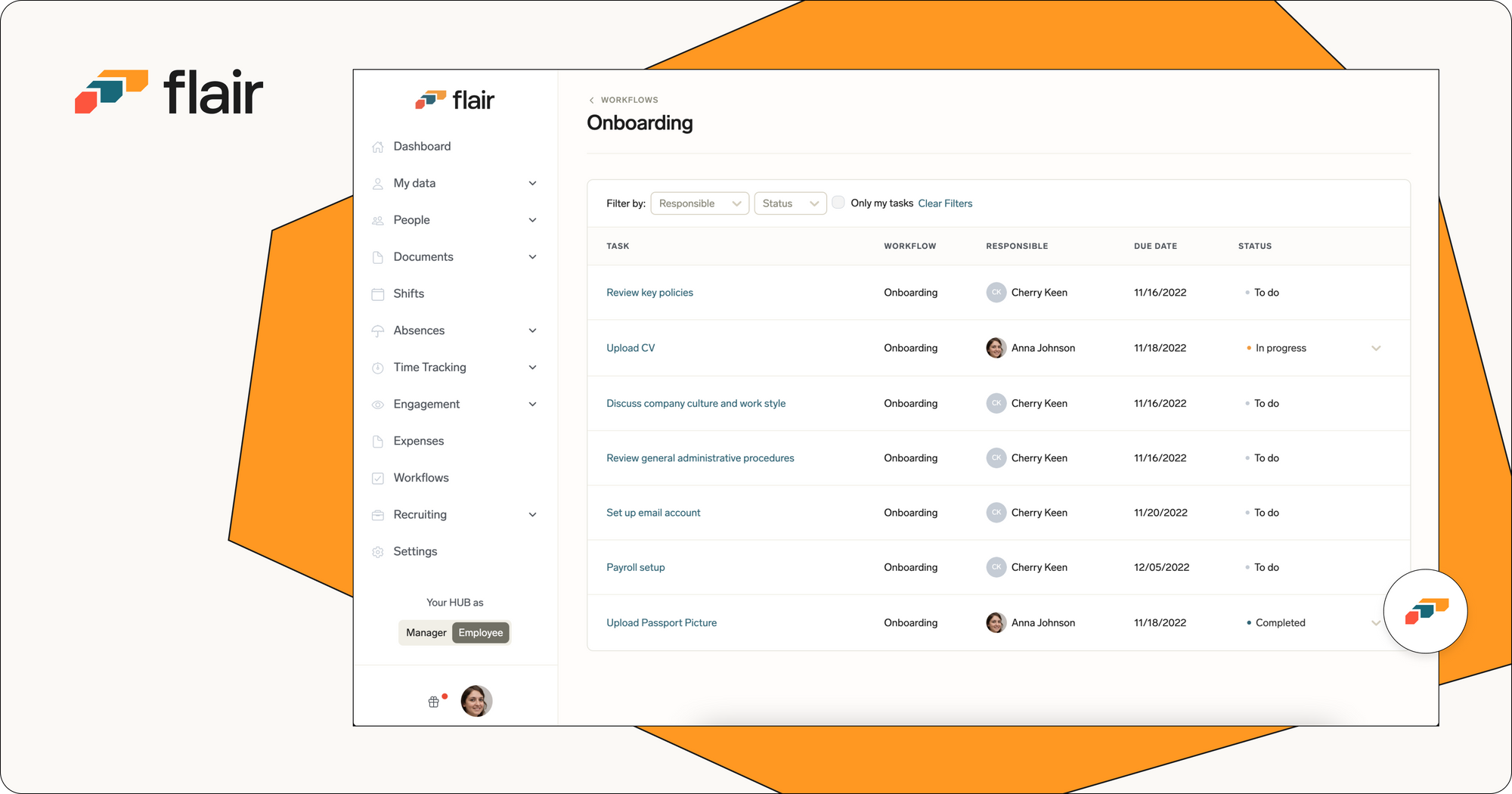 Onboarding Prozesse digital abbilden